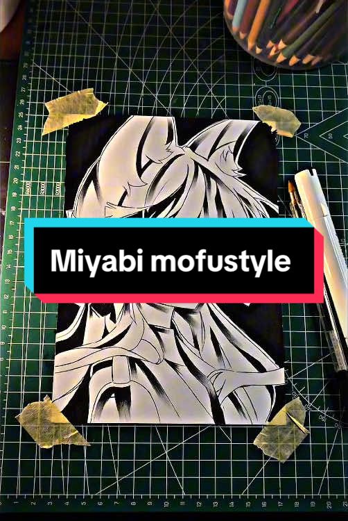 ZZZ Miyabi mofustyle art 🔥 #sound #odetari #art #mofustyle #enz #miyabi #zzz #zenlesszonezero #draw #pen @Mofu_ 