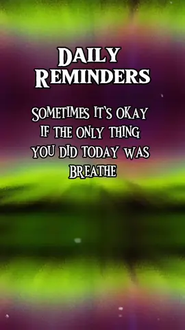 Daily reminder: It’s okay if all you did today was breathe. Be kind to yourself. #chronicillness #MentalHealth #SelfCare #gentlereminder 