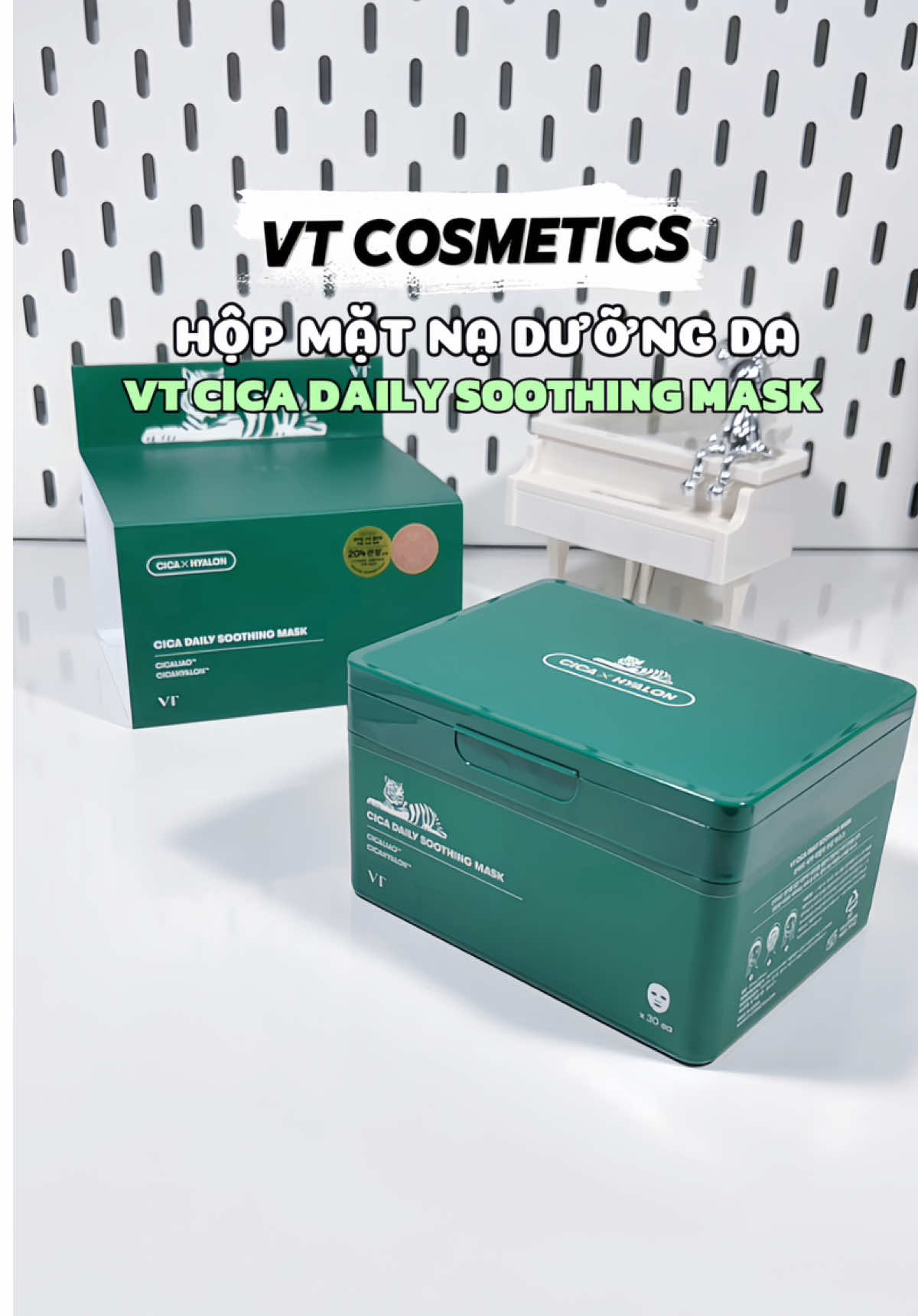Mặt nạ VT COSMETICS hộp 30 miếng #vtcosmetics #matnavtcosmetic #matna #review #xuhuong 