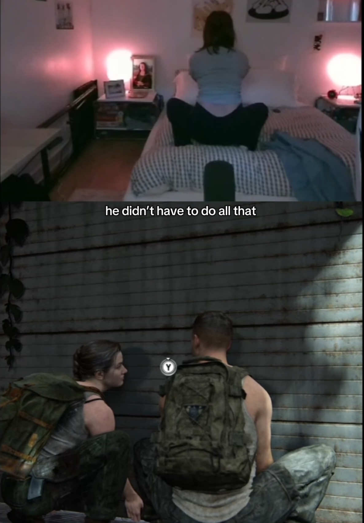 he just wanted to show off #tlou2 #owen #abby 