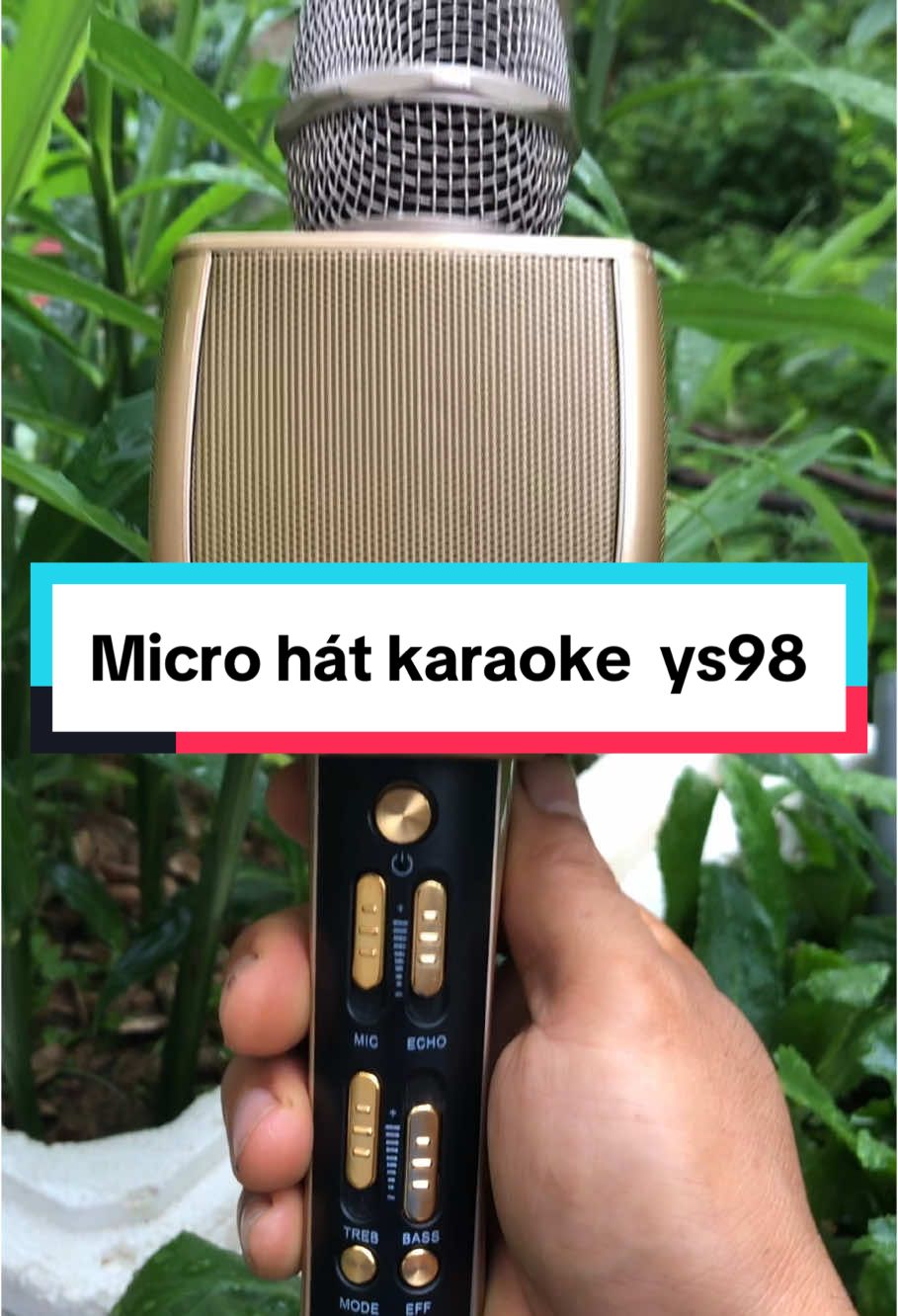 Micro hát karaoke ys98 kể ý nối điên thoại , tivi ,máy tính bảng#microhatkaraoke #micro #tranlapbg 