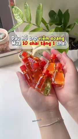 Dầu hỗ trợ Vi.êm xoang đang có mua 10 tặng 1 nè. #unboxcunghip #dauhotroviemxoang #tinhdau #daudongy #daugio 