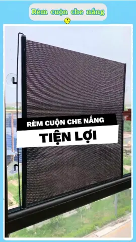 Rèm dán kính thông minh – Kéo ra che nắng, thu vào gọn gàng! 🌞✨ #remchenangcuontudong #duyne0710 #giadungtienich #giadungthongminh #xuhuong