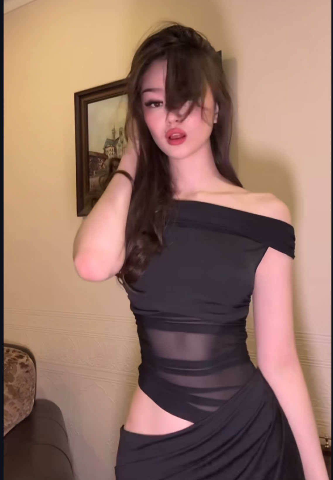 Off shoulder bodycon dress  #quaintrellenepal #bodycon #dress #black 