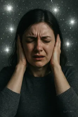 Visualizing a Symptom of Schizophrenia Theme: Tinnitus manifests as flickering light ➡ A high-pitched ringing sound is accompanied by flashes of light, causing visual distortions in the surrounding space. #TinnitusFlashes #SensoryCrossover #SchizophreniaVisuals