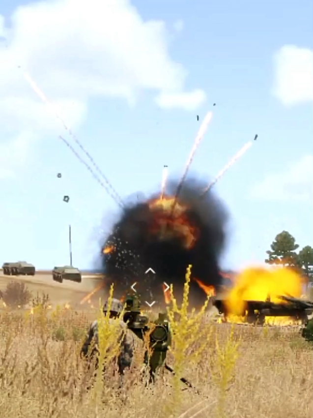 Soldier Destroyed Tank With The Help Of Tow Missile In Arma #shorts #arma3 #arma3game ##arma3milsim #arma3starwarsrp #milsim 