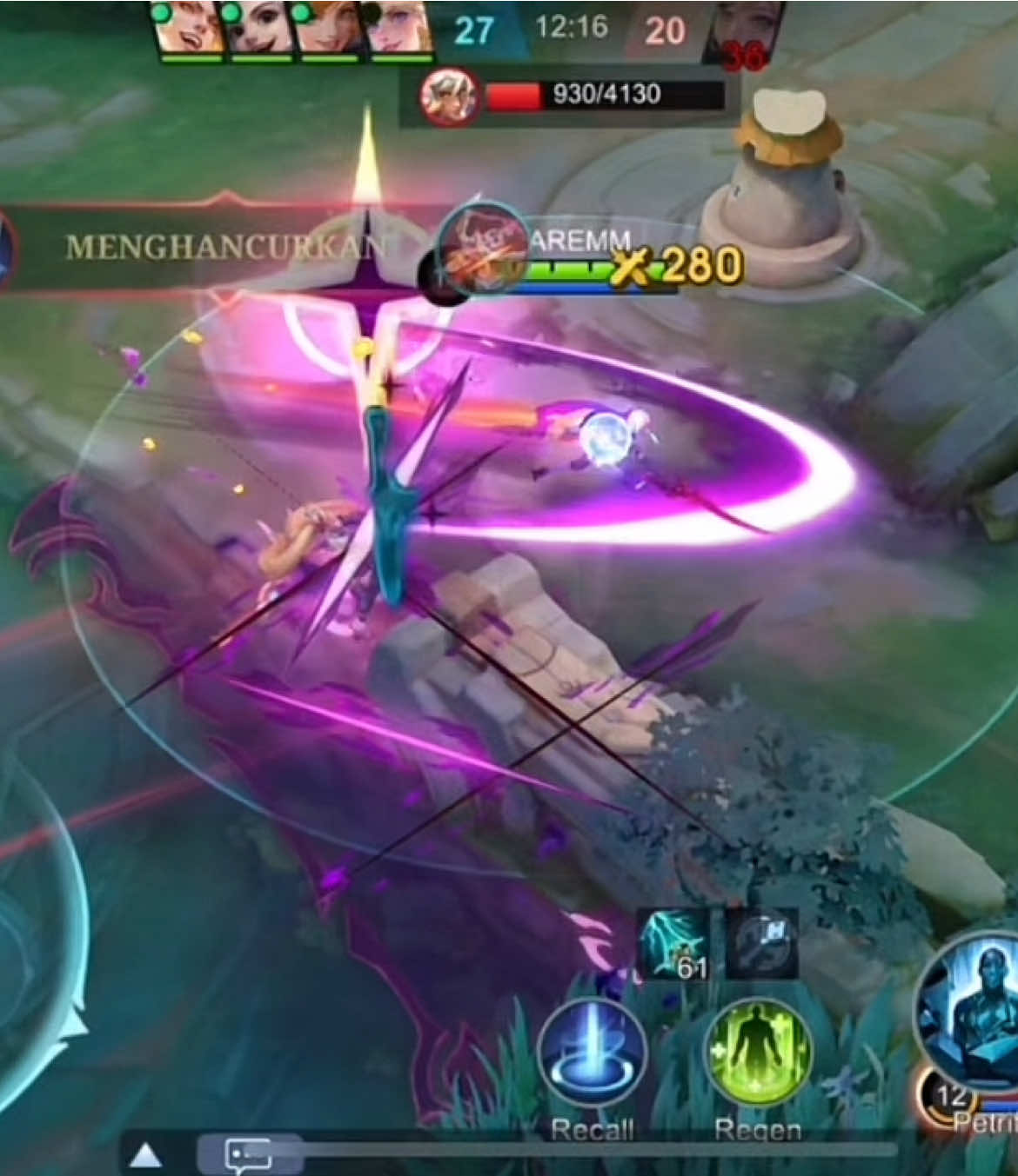 benedetta gameplay💀 #mlbb #mlbbcreatorcamp #mobilelegends_id #benedettatiktok #benedetta #fyp 