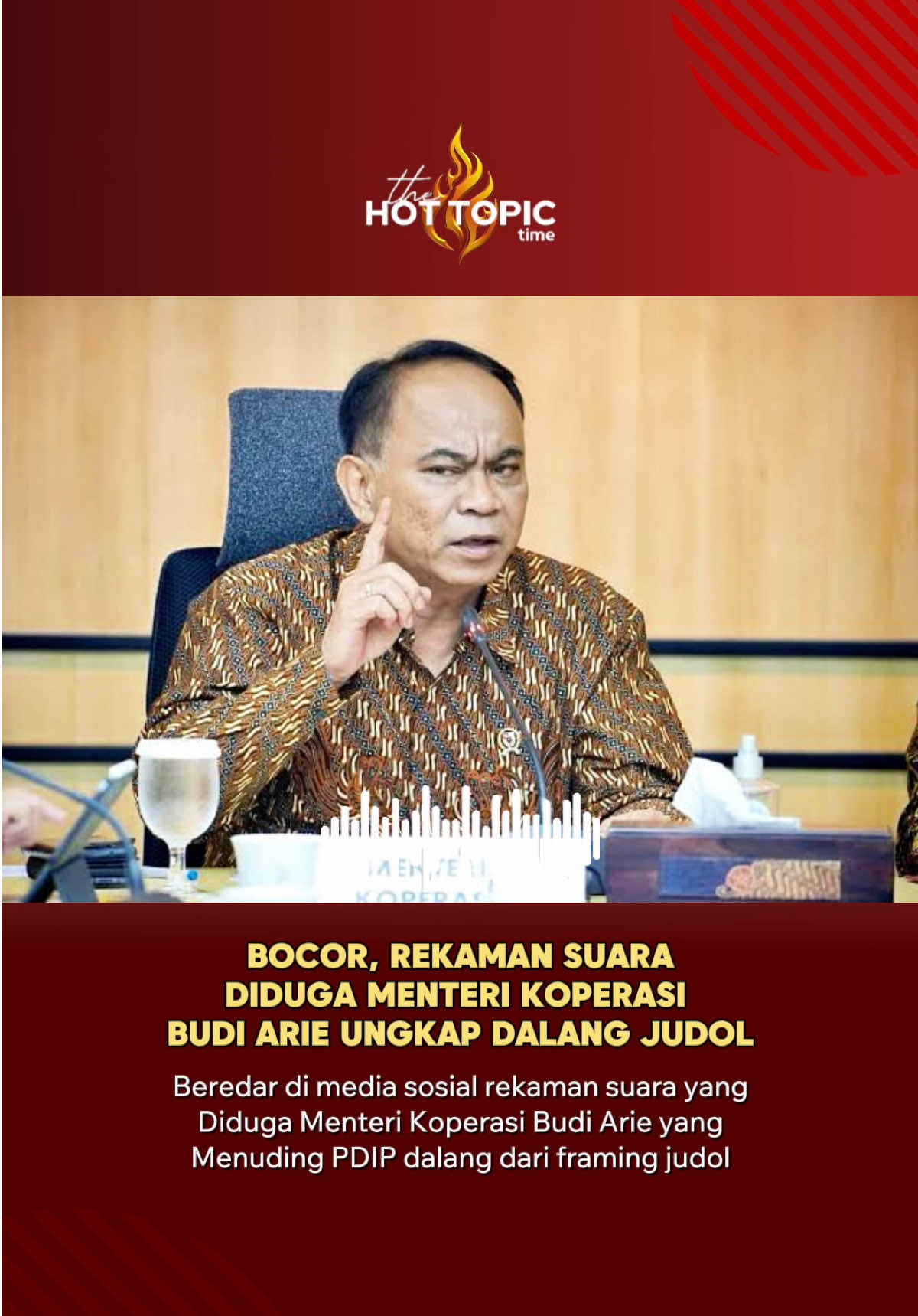 Bocor rekaman diduga Menteri Koperasi Budi Aire ungkap PDIP dalang Framing Judol #pdiperjuangan #budiarie #kasus 