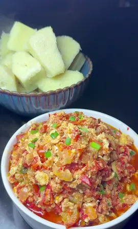 Yam and egg sauce 🥰