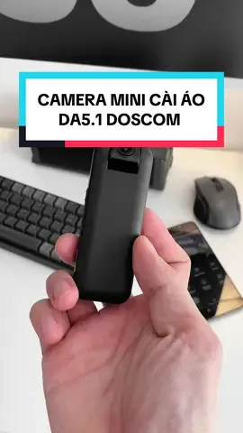 Camera mini cài áo DA5.1 Doscom - Kết nối 4G, xem từ xa qua điện thoại #doscom #cameradoscom #cameraanninh #cameragiamsat #cameramini #camera 