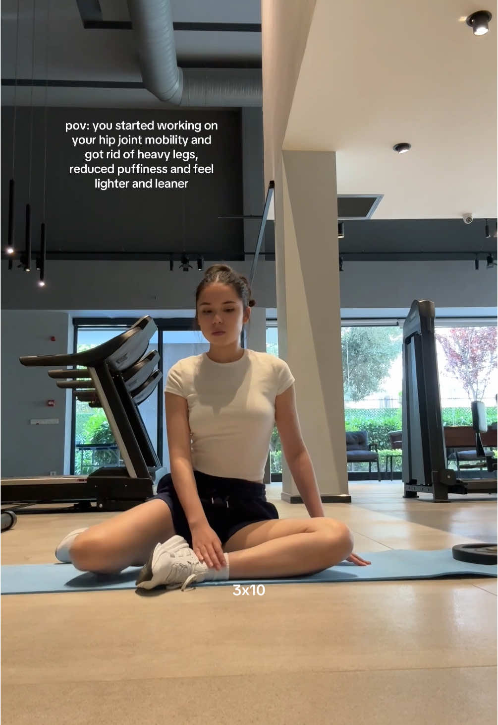 Why this works: You improve circulation and lymphatic flow. Tight hips can restrict blood flow and lymph movement in the lower body. Mobility work helps open up the hips, which can reduce water retention and puffiness in the legs. It can give your legs a leaner, less swollen look — especially if you sit a lot. #hipjointmobility #lymphaticdrainageexercises #lymphaticdrainage #lymphaticsystem #Fitness #workingout #gymtransformation #beforeandafter #toneup #depuff #slimlegsworkout #health #debloat #viral #fitnessmotivation 
