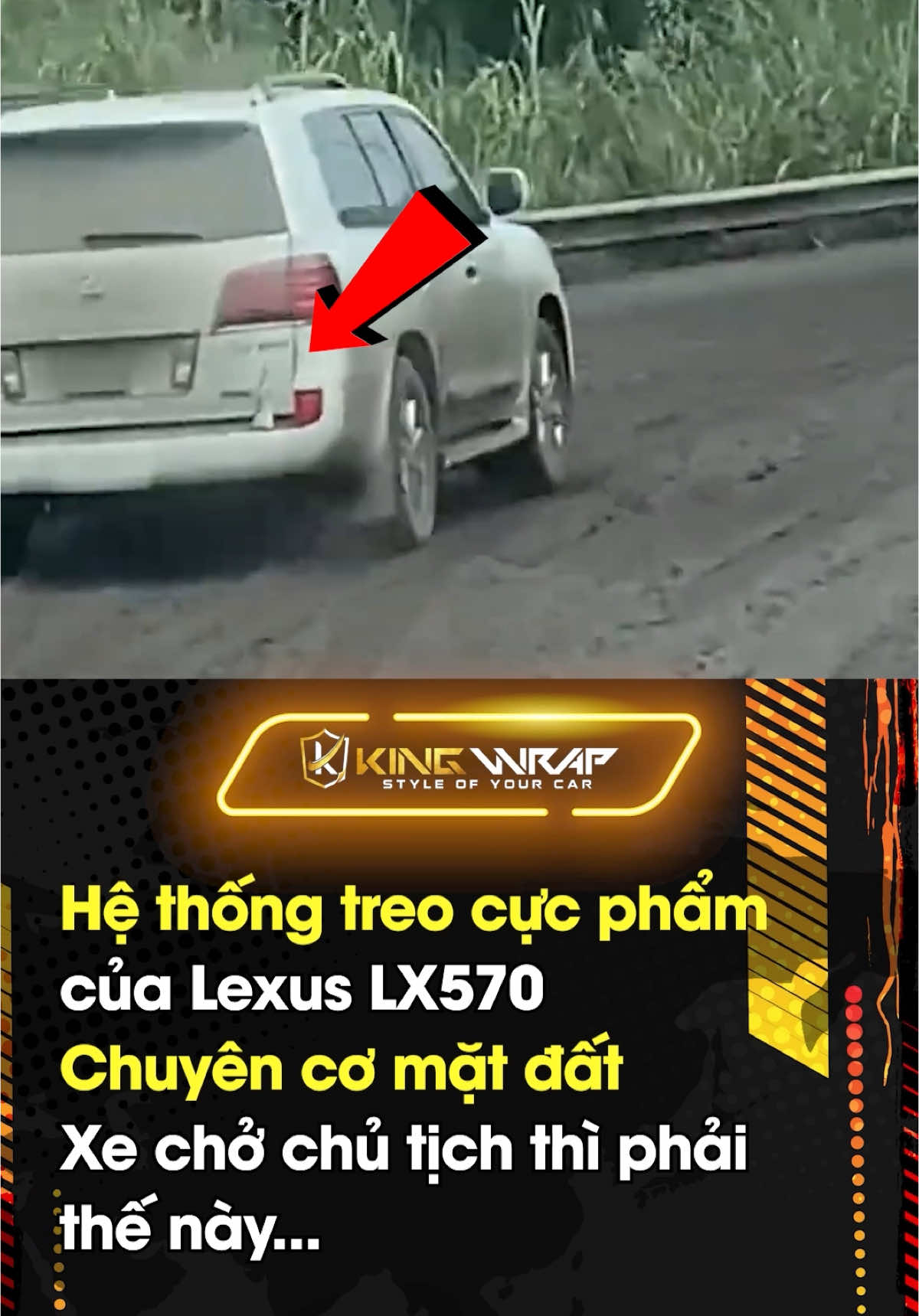 Hệ thống treo chuyên cơ mặt đất LX570 cho chủ tịch thì nó phải như thế này! #lx570 #kingwrap #oto 