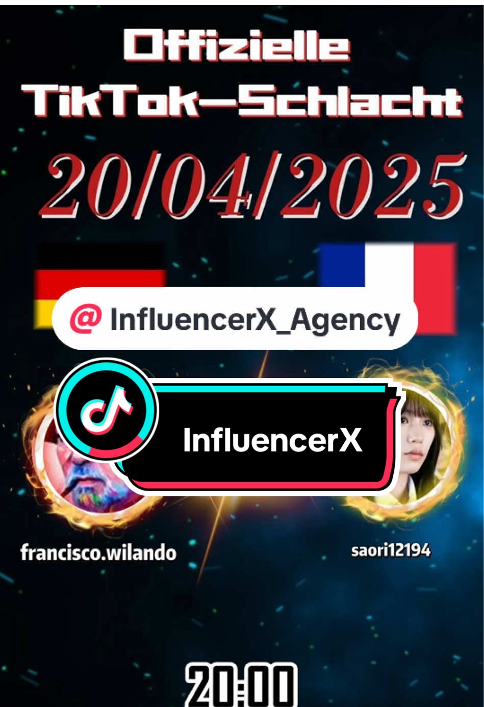 Wer wird Ihrer Meinung nach gewinnen?#influencerX#official 