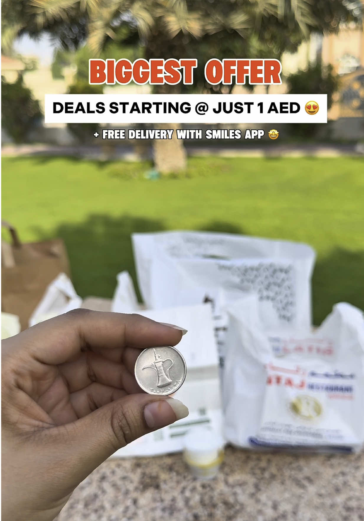 Unbelievable Deals Starting @ Just 1 Aed @SmilesUAE  Enjoy Amazing Deals From Top Restaurants With Best Offers 🤩 Offers Like 💫 Chiken Biryani Just 2 Aed 📍Al Nawab Restaurant ( Before Price :22 Aed) 💫Shawarma Just 2 Aed ( Before 12 Aed) 📍Laffah 💫 Mandi Just 9 Aed 📍Maraheb 💫Chicken Biryani Just 5 Aed 📍Ritaj 💫Charcoal Chicken Large Sandwich Just 6 Aed 💫 Chicken Shawarma Just 2 Aed These Deals Are Only Valid For Very Limited Time So Dont Miss Out !! 💫Get Free Delivery With Smiles  Unlimited  💫You Can Also Use Smiles Points To Pay 💰 So Download Smiles App And Start Ordering Now ❤️ #thebiggestdrop#smilesfooddelivery#SmilesUAE#smilespoint#freedelivery#tiktokviral#offers