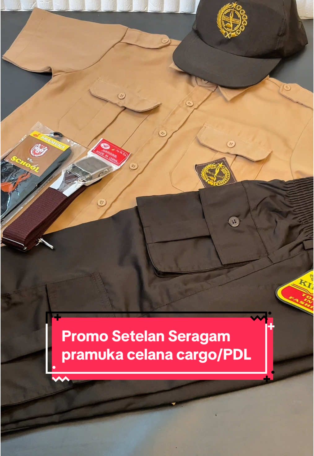 PROMO Paket Lengkap Setelan Seragam Pramuka Sekolah SD Celana Cargo/PDL Murah,Paket Lengkap harga mulai 90ribuan aja dan sewaktu-waktu bisa berubah🔥.Stok Terbatas,Buruan Order Klik Keranjang Kuning sebelum kehabisan🥰 #seragamsekolah #seragamsekolahanaksd #seragamsekolahsd #seragamsekolahbaru #seragamsekolahsdmurah #seragamsekolahmurah #seragamanaksd #seragamsd #bajusekolah #bajusekolahmurah #bajusekolahsd #bajusekolahanak #paketbajusekolah #seragampramuka #seragampramukamurah #seragampramukasd #seragamsd #seragamsdmurah #seragammerahputih #setelanseragammerahputih #seragammerahputihmurah #belilokal