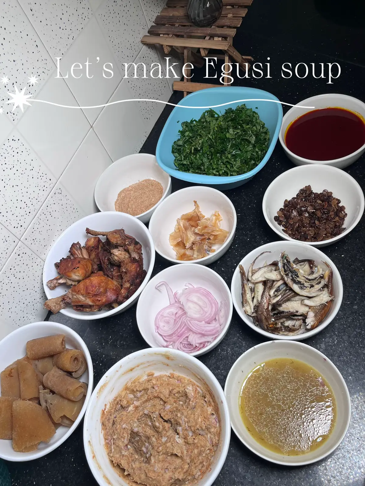 Let’s make Egusi soup. Trust me you should try this recipe  🤤  Ingredients: Egusi/ Melon seeds Palm oil  Onions Locust beans Dried cayenne pepper and Cameroon pepper  Seasoning cubes  Crayfish Egg (optional) Meat stock Proteins Pumpkin leaves/ Ugwu leaves #creatorsearchinsight #asmrcooking #easyrecipesathome #nigeriankitchen #nigerianfoodblogger #egusisoup #fyp #foryoupage #viralvideos 