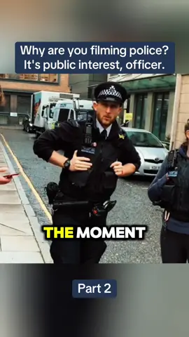Part 2 || Why are you filming police? It's public interest, officer.👮‍♂️🇬🇧 #policeuk #ukpolice #knowyourrights #policeaccountability #civilrights #copwatch #metpolice #lawenforcement #policeaudit 