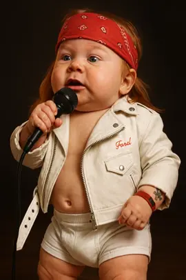 Axl Rose Na Trend do bebê. Hoje é dia de Rock bebê🎸👶 #trend #viralvideos #farleyia #trendbebe #rock #axlrose 