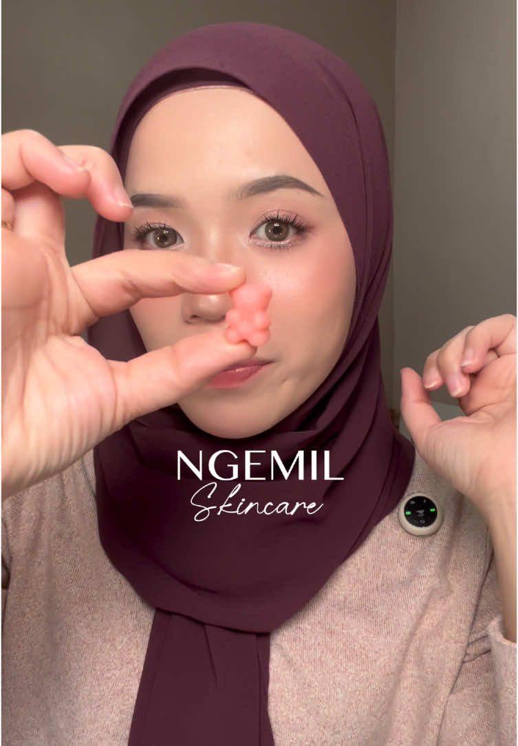 Nyemil skincare.  Rasanya enak dan bikin kulit sehat 🥰 #biyodeglutathionegummies #gummiebears #biyodegummies #CerealCerdik 