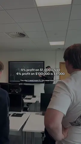 Stop focusing on making crazy %'s. You can make an insane living off of just 1-2% a month. The key is to just gradually scale your capital.. #forextraders #forexlifestyle #forexuk #uktradingfloor #tradingfloor 