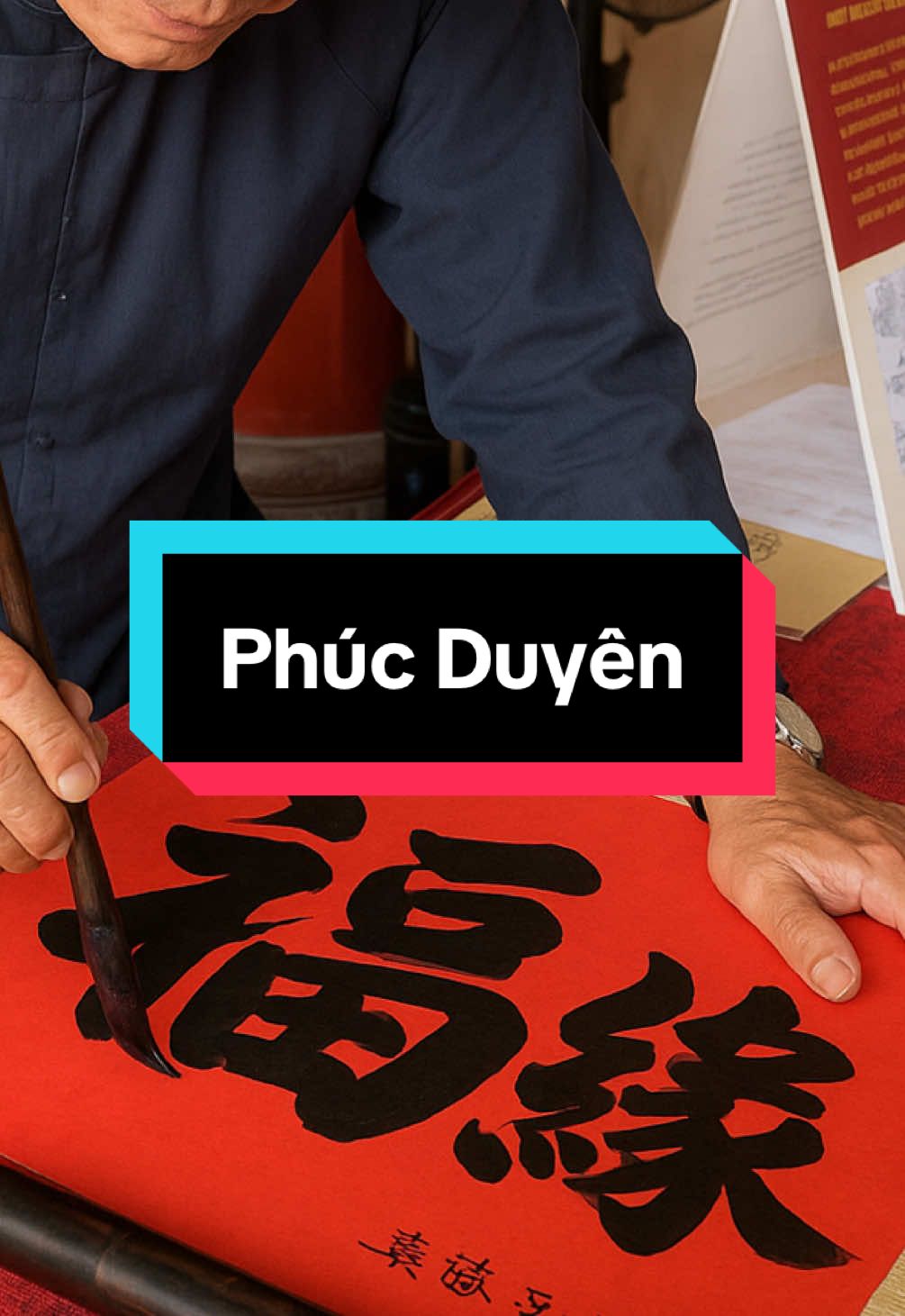 Phúc Duyên (福緣). Xin chữ tại Đền Ngọc Sơn.   #vanmieuquoctugiam #denngocson #thuphap #ongdo #dulichvietnam  (Ảnh bìa chỉ mang tính minh hoạ)