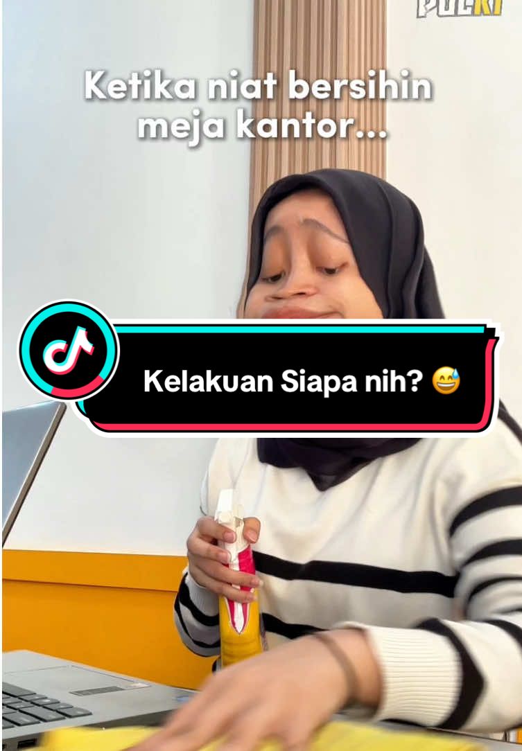 Siapa yang kaya gini juga di kantor? Jangan lagi ya 🤣✌🏻 Tapi tetep kalo bersih-bersih meja kantor bisa banget pakai Polki Kitchen Cleaner dong #polki #polkiindonesia #pembersihdapur #drama #fyp #pov #trend 