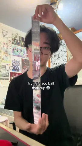 sooo #disco #discoball #makeup #fyp 