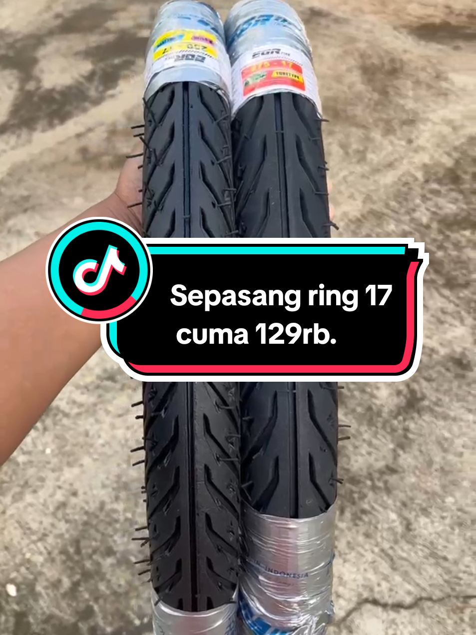 sepasang ban motor ring 17 cuma 129rb #banfullpress #banring17 #banmotor #bansupra #banbebek 