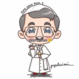 chibi version of Papa Luciani 💖 I do digital art sometimes when I am not busy from work ☺️ #digitalart #chibi #popejohnpauli #albinoluciani #papaluciani #catholic #🇻🇦  #foryou 