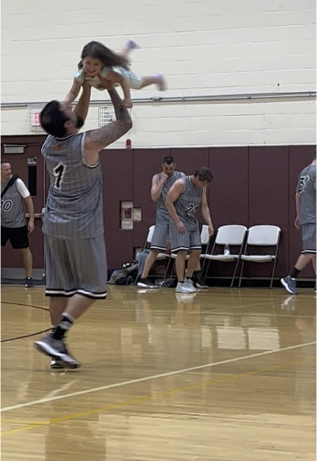 Day 4 of trying to post consistently to TikTok to try and pay off my credit card. I forgot I took these videos of my daughter and her dad after everyone of his basketball games. #memories #viral #family #basketball 