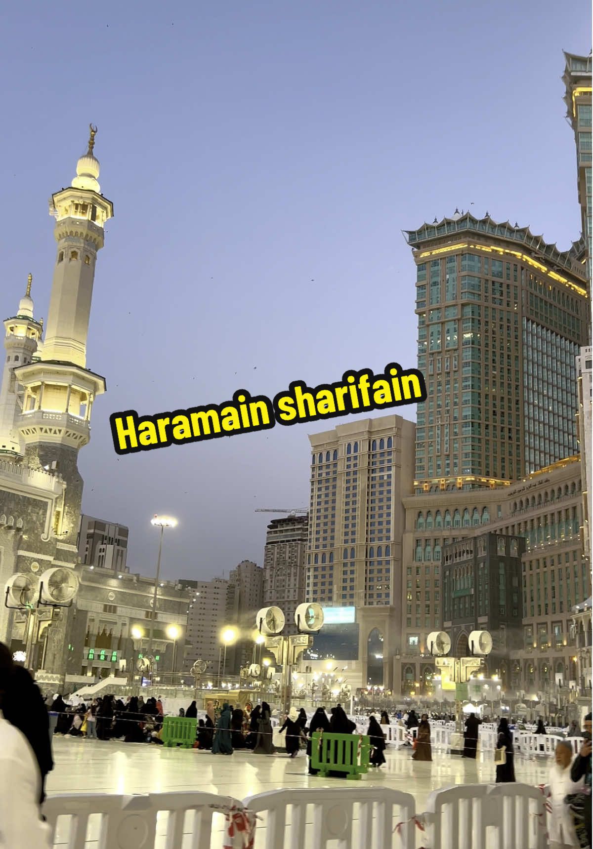 Beautiful view #haramain #hajj2025 #makkahlive #baitullah #clocktower #hajj #allah 