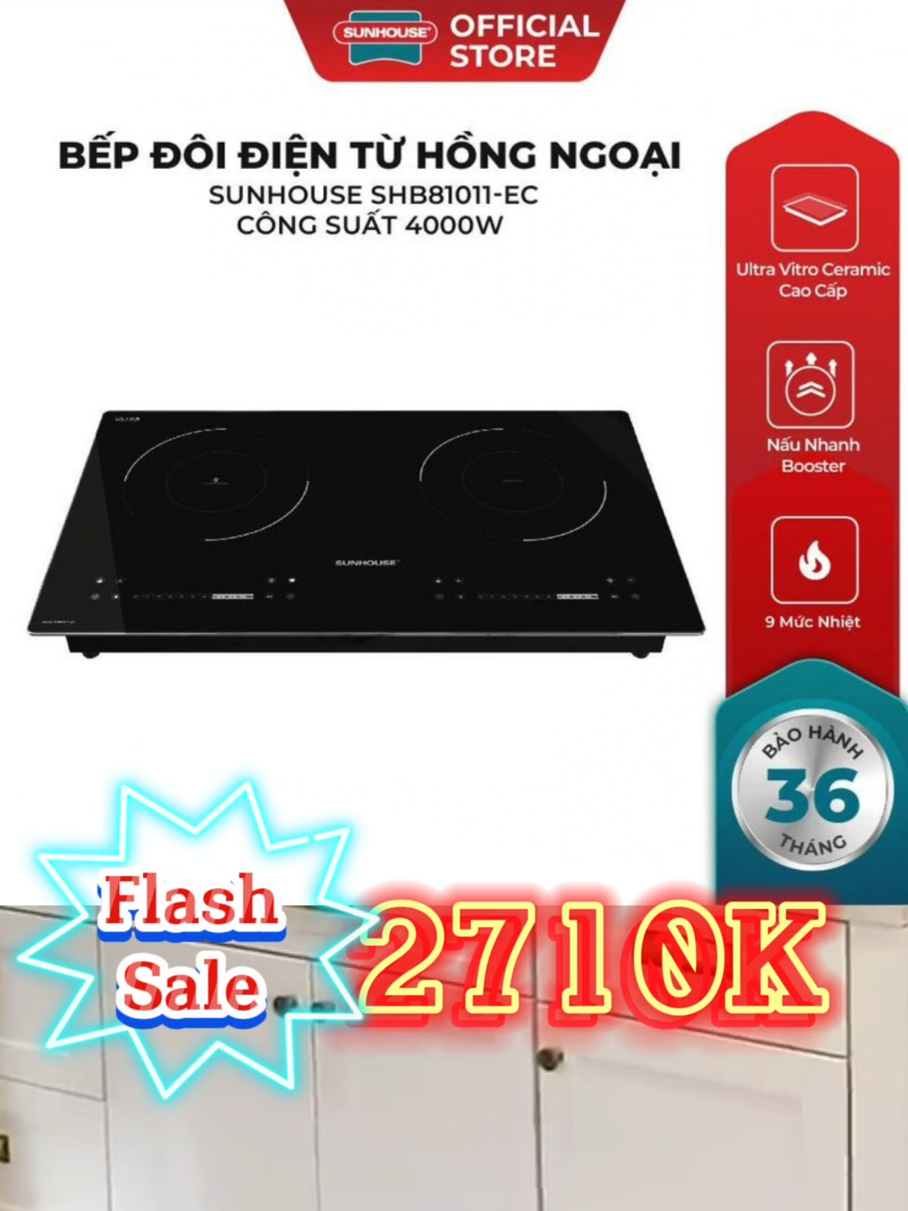 BẾP ĐÔI ĐIỆN TỪ HỒNG NGOẠI SUNHOUSE SHB81011-EC, CÔNG SUẤT 4000W, BOOSTER NẤU NHANH, KÍNH CERAMIC CAO CẤP, BH 3 NĂM #bếp #bep #bếpđiệntừ #bepdientu #bếphồngngoại #bephongngoai #bepdoidientuhongngoai #bepdientuhongngoai #nhabep #nauan #cooking #giadung #giadungtienich #giadungthongminh #fyp #muataitiktok #xuhuongtiktok #xuhuong #xuhuong2025 #giadungbantot 