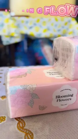 Blooming Flowers Facial Tissue #bloomingflowerstissue #tissue #facialtissue #bloomingflowers #dailyuse #fyp #foryou #foryoupage 