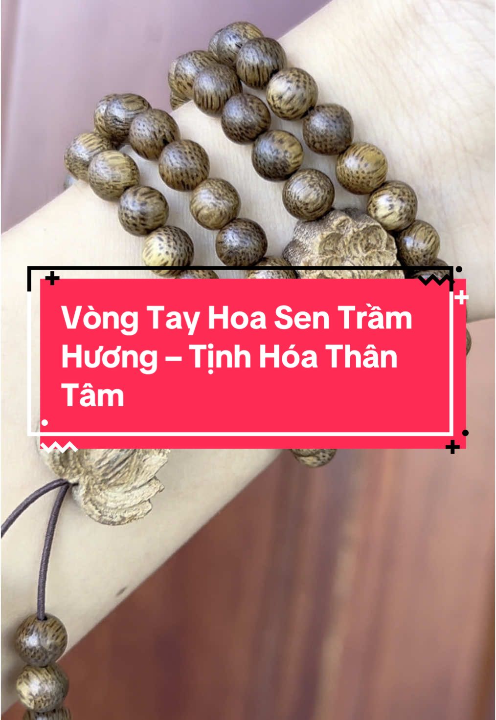 Vòng tay hoa sen trầm hương – Tịnh Hóa Thân Tâm #vongtramhuong108hat #vongtayhoasentramhuong #chuoi108 #vongtaynu #vongtayphongthuy 