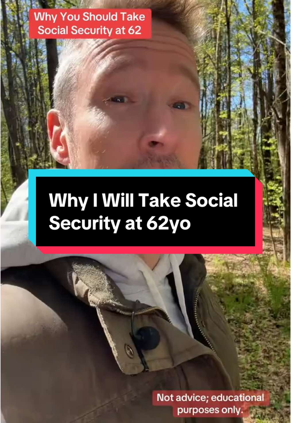 Why I’m taking Social Security at 62: ⏳ The math only works if we’re alive 📸 Memories compound more than money 🏖️ We were told we could enjoy life after retirement—why wait? #tylergardner #yourmoneyguideontheside #socialsecurity #retirementplanning #financialfreedom #livewell #PersonalFinance