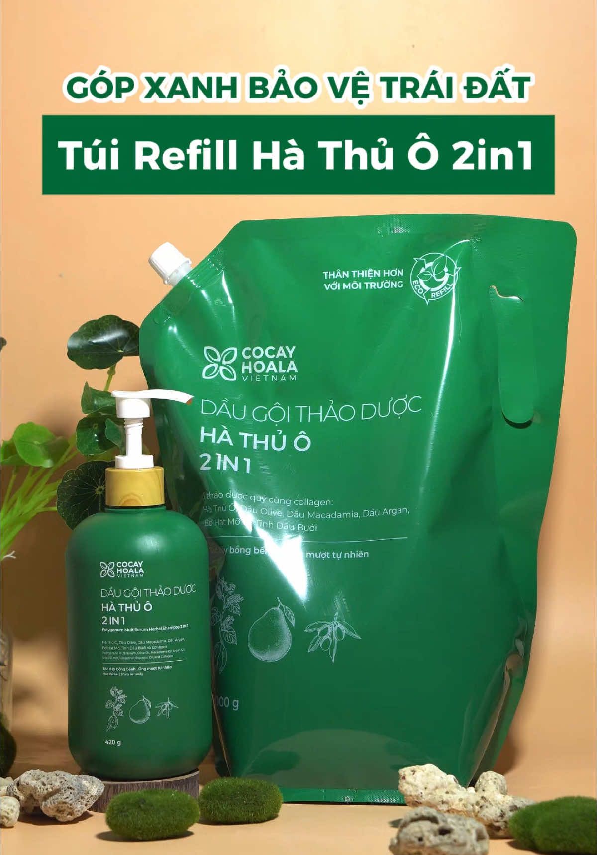 Săn Túi refill Hà Thủ Ô không lo về giá ngay hôm nay #saleluongve #cocayhoala #rungtoc #fyp #tuirefillhathuo #daugoithaoduoc #daugoihathuo2in1 #sansale #fyb 