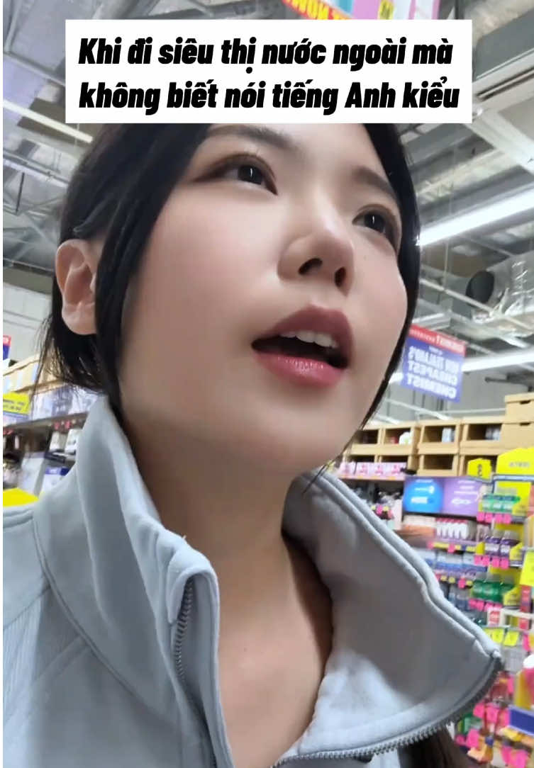 Khi đi siêu thị nước ngoài mà không biết tiếng Anh kiểu 😂 #xuhuong #viralvideo #trending #fyp #foryou #viral #trimun #haihuoc #beautytips
