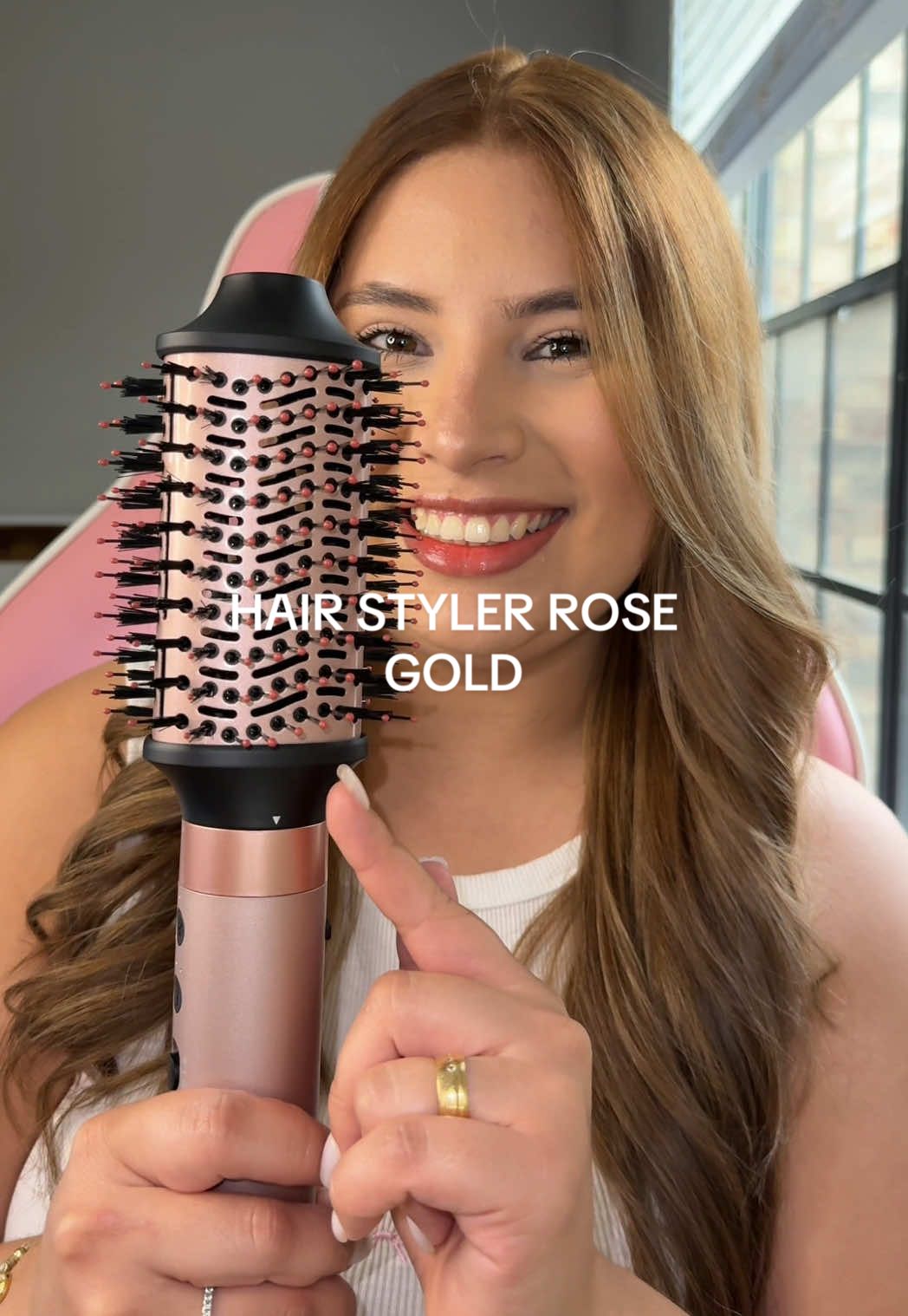 HAIR STYLER ROSE GOLD💁🏼‍♀️🤍🎀🫧🧁!!  @Brightup  #brightup #fyp #hairtools #tutorial #hairstyle #hairtok #hairtransformation #naturalhairstyles #hottools #hairtutorial #curlingirontutorial #curlingiron #curlyhair #easyhairstyles #5in1 #5in1airstyler #3in1 #automaticcurlingiron #rotacurlingiron #dyson 