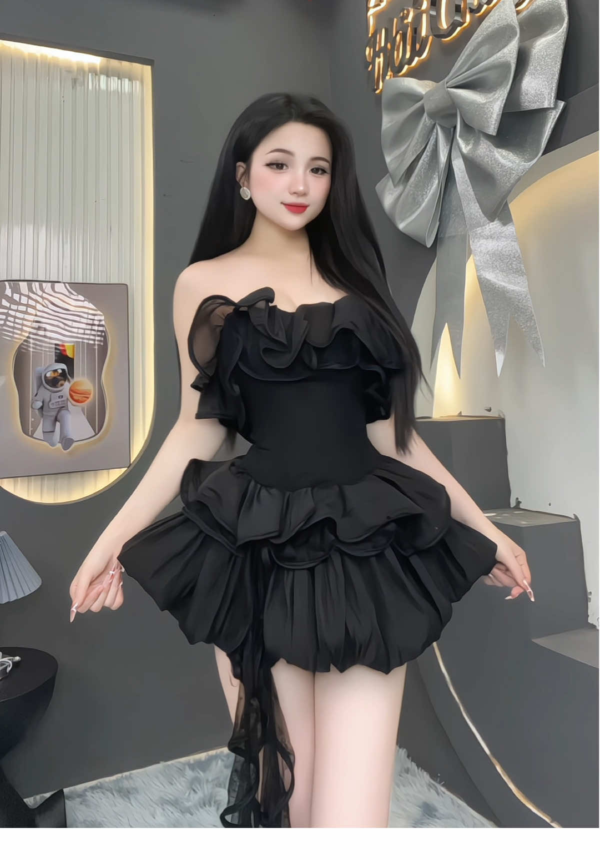 Màu đen sang quéee #khosihaichuyen #thoitrangnu #thoitrangnuhottrend #xuhuong #hảichuyền #váyxinh #tiktok 