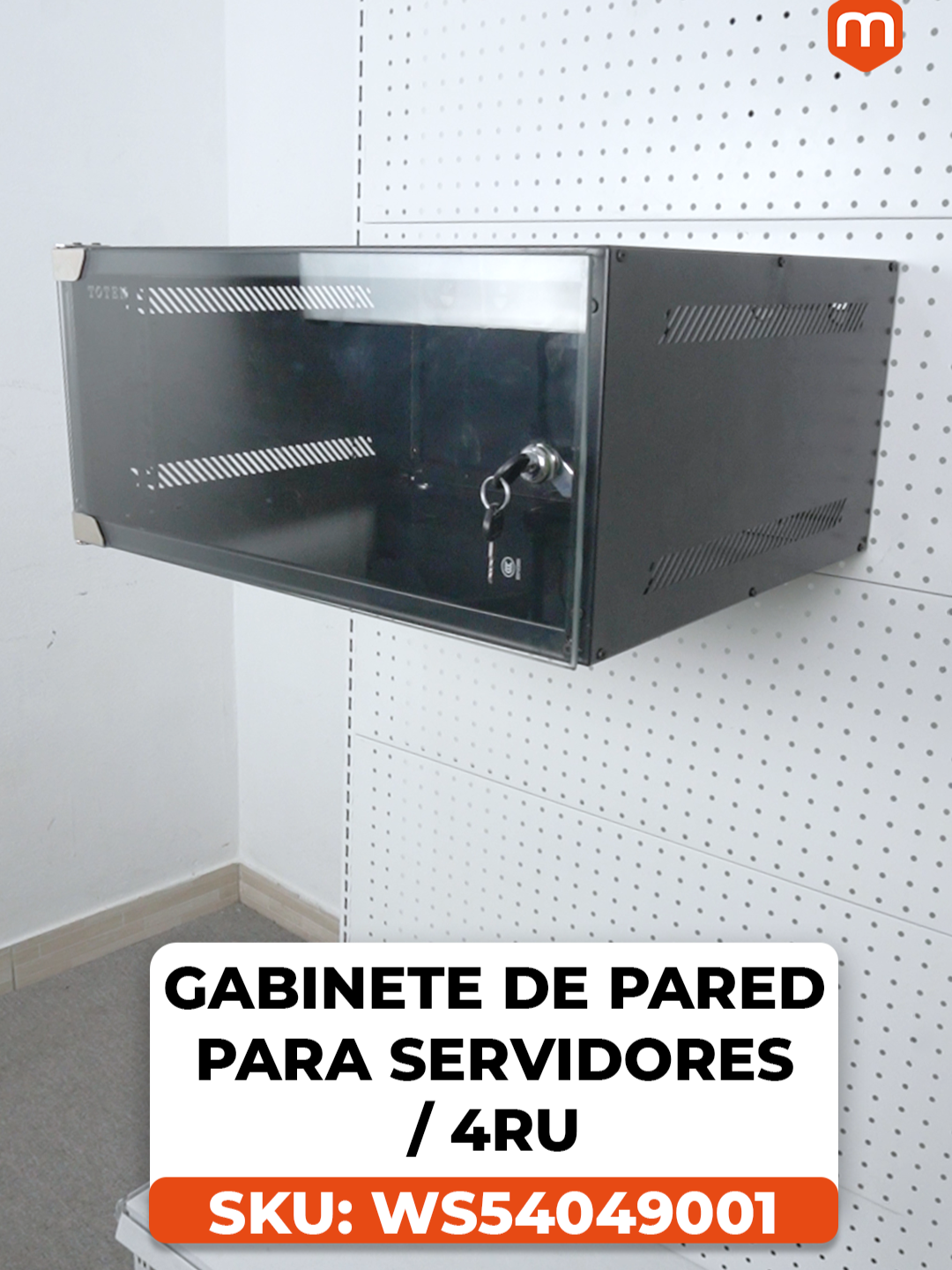 Gabinete de Pared para Servidores / 4RU | SKU: WS54049001  #servidores #gabinetes #racks