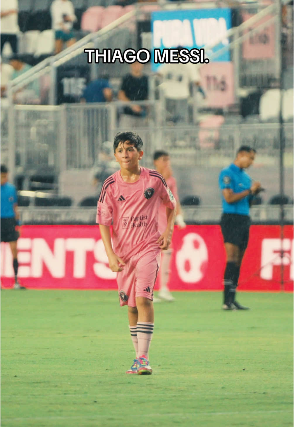Thiago Messi taking the main stage at the Dreams Cup 👐 #MLS #mlsnext #dreamscup #intermiami #intermiamicf #intermiamicfacademy #messi #football #Soccer #futbol #footy #footyaccess 