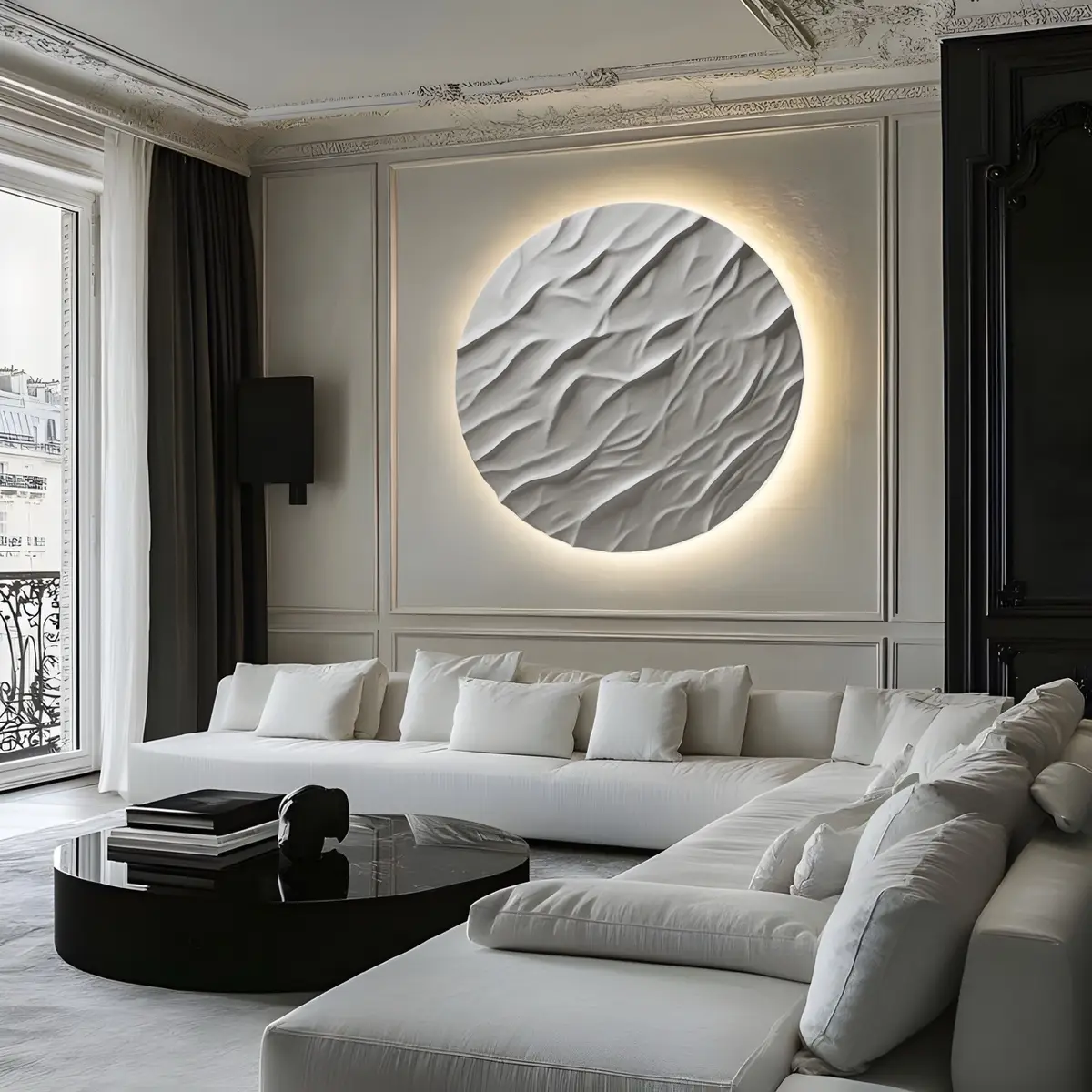 “Origine” This is not just an artwork: it’s the very essence of the beginning, the primal breath from which everything was born. Its white, textured folds speak of an ancient force, silent yet immensely powerful, capable of bringing you back to your true center. The light that emerges is not decoration. It’s the visible sign of birth. A glow that breaks the darkness and gives shape to everything. Just like the universe began: with energy, with presence, with light. Looking at Origin is like feeling the heartbeat of the world in your chest — it surrounds you, calms you, nourishes you. It reminds you of who you really are, in all your beauty and strength. Having Origin in your home means choosing, every day, to live with presence, gratitude, and power. It’s a constant reminder to pause, breathe, and feel the energy that holds you. This is not just a painting to admire. It’s an experience to live. A silent companion that transforms and embraces you. — Now available “Origin” Textured mixed media on round backlit canvas 100x100 cm ✨Make your home unique with an exclusive work of art. Reserve your limited edition painting today! More info via DM ____ “Origine” Questa non è solo un’opera: è l’essenza stessa del principio, il respiro primordiale da cui tutto ha avuto inizio. Le sue pieghe bianche e materiche raccontano una forza antica, silenziosa ma potentissima, capace di riportarti al centro di te stesso. La luce che emerge non è decorazione. È il segno visibile della nascita. Un bagliore che rompe il buio e dà forma al tutto. Proprio come è iniziato l’universo: con energia, con presenza, con luce. Guardare Origine è come sentire il battito del mondo dentro il petto — ti avvolge, ti calma, ti nutre. Ti ricorda chi sei davvero, in tutta la tua bellezza e forza. Avere Origine in casa significa scegliere, ogni giorno, di vivere con presenza, gratitudine e potenza. È un richiamo costante a fermarti, respirare, e sentire l’energia che ti sostiene. Non è un quadro solo da guardare. È un’esperienza da vivere. Un compagno silenzioso che ti trasforma e ti abbraccia. ____ Disponibile ora “Origine” Textured art - tecnica mista su tela rotonda retroilluminata 100x100 cm ✨Rendi unica la tua casa con un'opera d'arte esclusiva. Prenota oggi stesso il tuo dipinto in edizione limitata! Maggiori informazioni in DM #painting #contemporaryart #abstractpainting #Art #abstractart #artist #arte #texturedart #interiordesign #sculpture #wallart #artcollector 