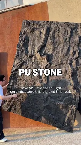 It's amazing that you can pick up a 3-meter boulder.Whether it's a coffee or clothing buyer's store, hospitality design，All good choices.#design #materials #wall #materials #hoteldesign #stone #pustone #pu #newmaterials #handmade 