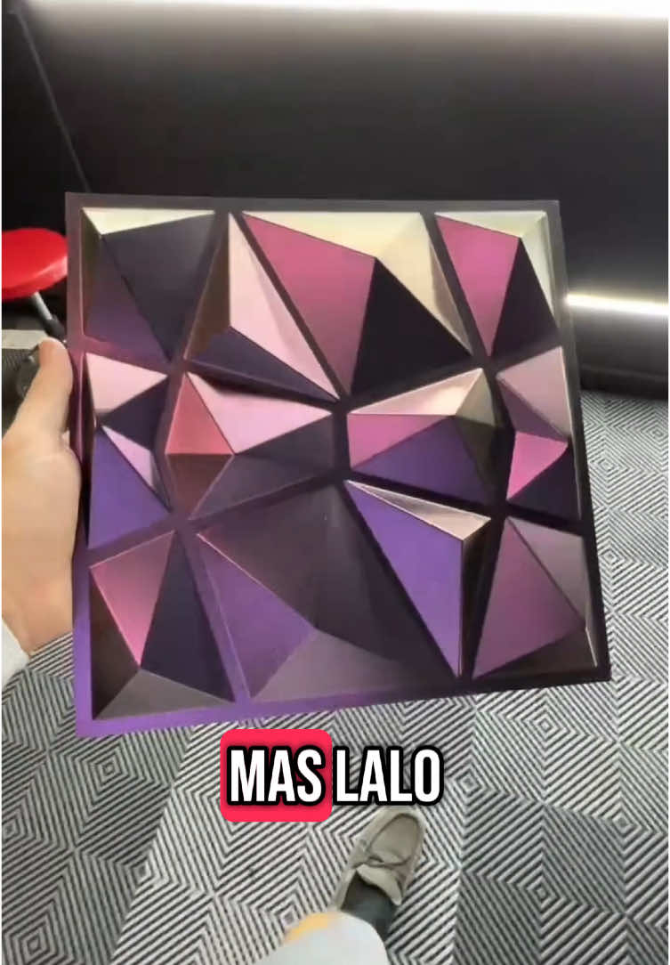 Luxury Wall 3D wall panel pvc 💜  #3dwallpapers #wallpanel #pvcwall #aesthetic #desksetup #pvcwallpanels #foryoupage #fyp 