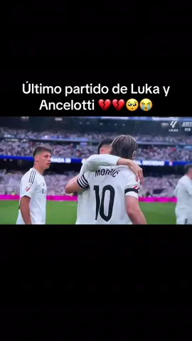Adiós #modric #luka #ancelotti #triste #despedida @Real Madrid C.F. @Champions League @El Chiringuito TV @LALIGA @Raúl Asencio 