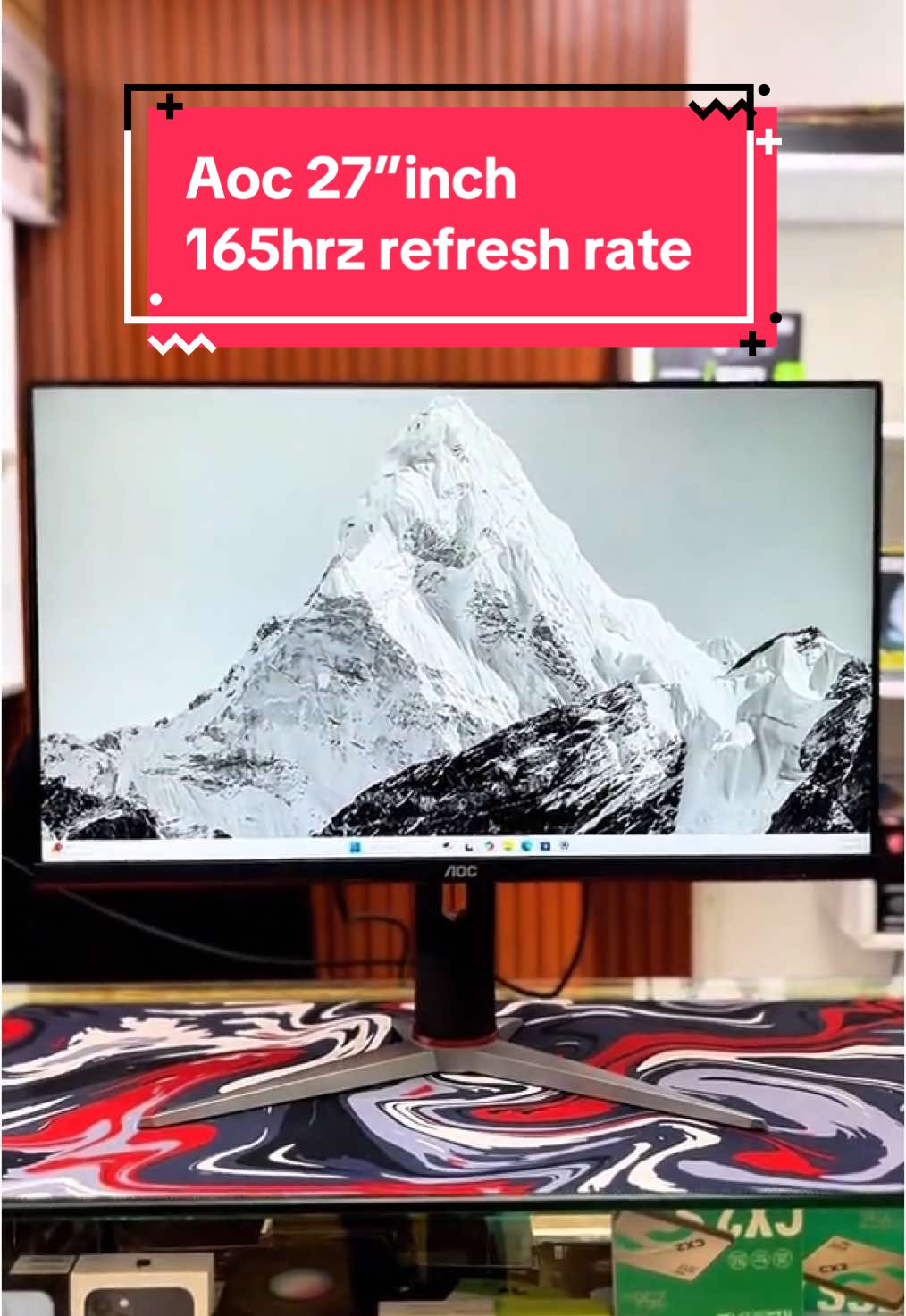 🔥 AOC 27G2SP 27” Gaming Monitor – Built for Victory ✅ 27” Full HD IPS Display (1920 x 1080) – Crisp visuals with wide viewing angles ✅ 165Hz Refresh Rate + 1ms Response Time – Ultra-smooth performance for competitive gameplay ✅ G-Sync Compatible – Tear-free, fluid gaming experience ✅ 122% sRGB Color Gamut – Vivid and lifelike color reproduction with Game Color tuning ✅ Ergonomic Adjustable Stand – Tilt, height, and swivel for personalized comfort ✅ Slim Bezel Design – Immersive, edge-to-edge action Perfect for serious gamers who demand speed, clarity, and color accuracy. ⸻ #AOCGaming #27G2SP #GamingMonitor #165HzMonitor #GSyncReady #FastMonitor #FHDGaming #IPSPanel #SmoothGameplay #HabeshaGamers #EthiopiaTech #ProSetup #GamerGear #TikTokTech #MonitorReview #AOCMonitor #habehsatiktok #ethiopian_tik_tok🇪🇹🇪🇹🇪🇹🇪🇹 #ethiopian_tik_tok #habeshatiktok #viral #viralvideos 