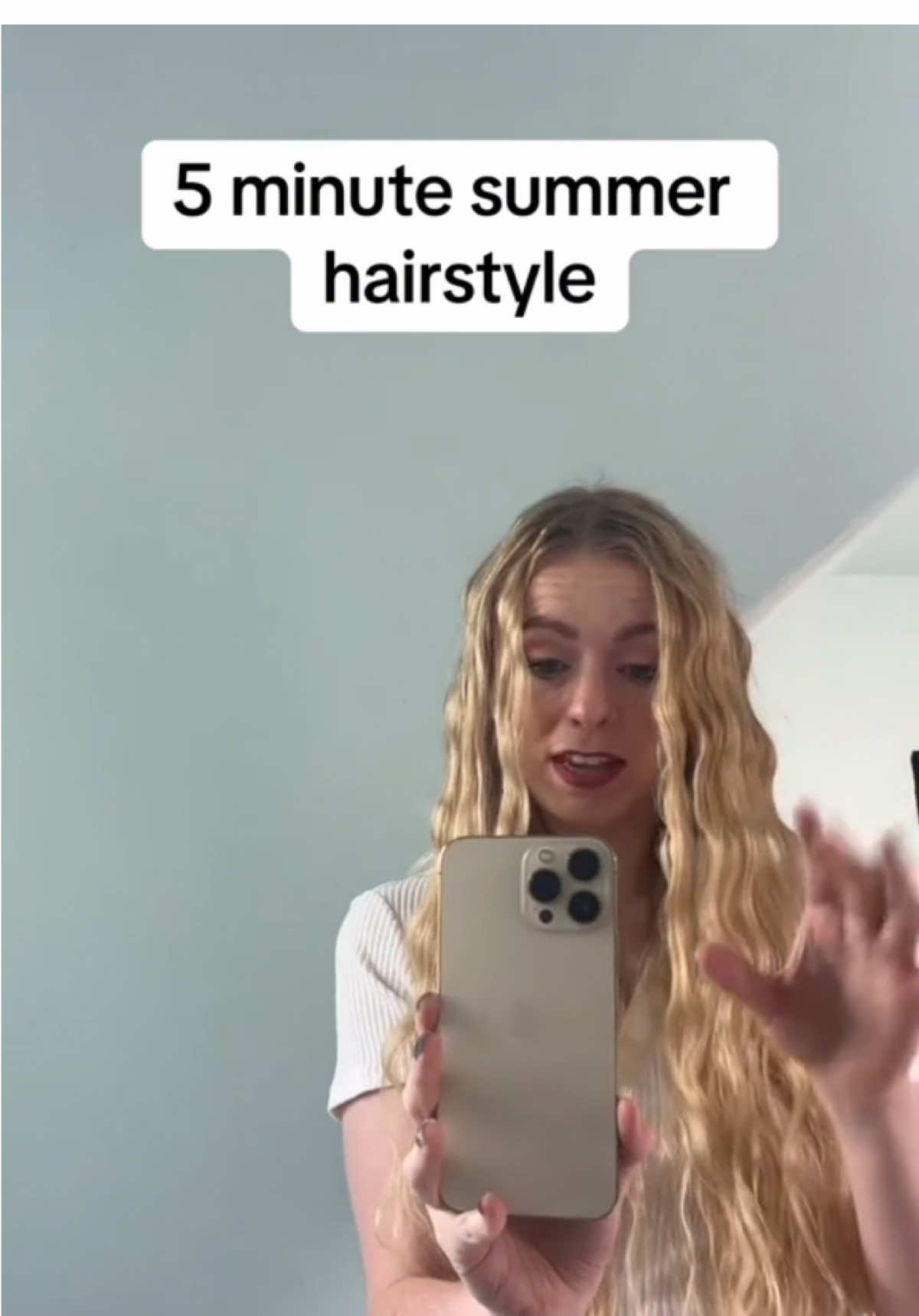One of my favorite hair hacks #CrimpedHair #LowheatHairstyles #wavyhairstyle #hairtutorial #creatorsearchinsights 