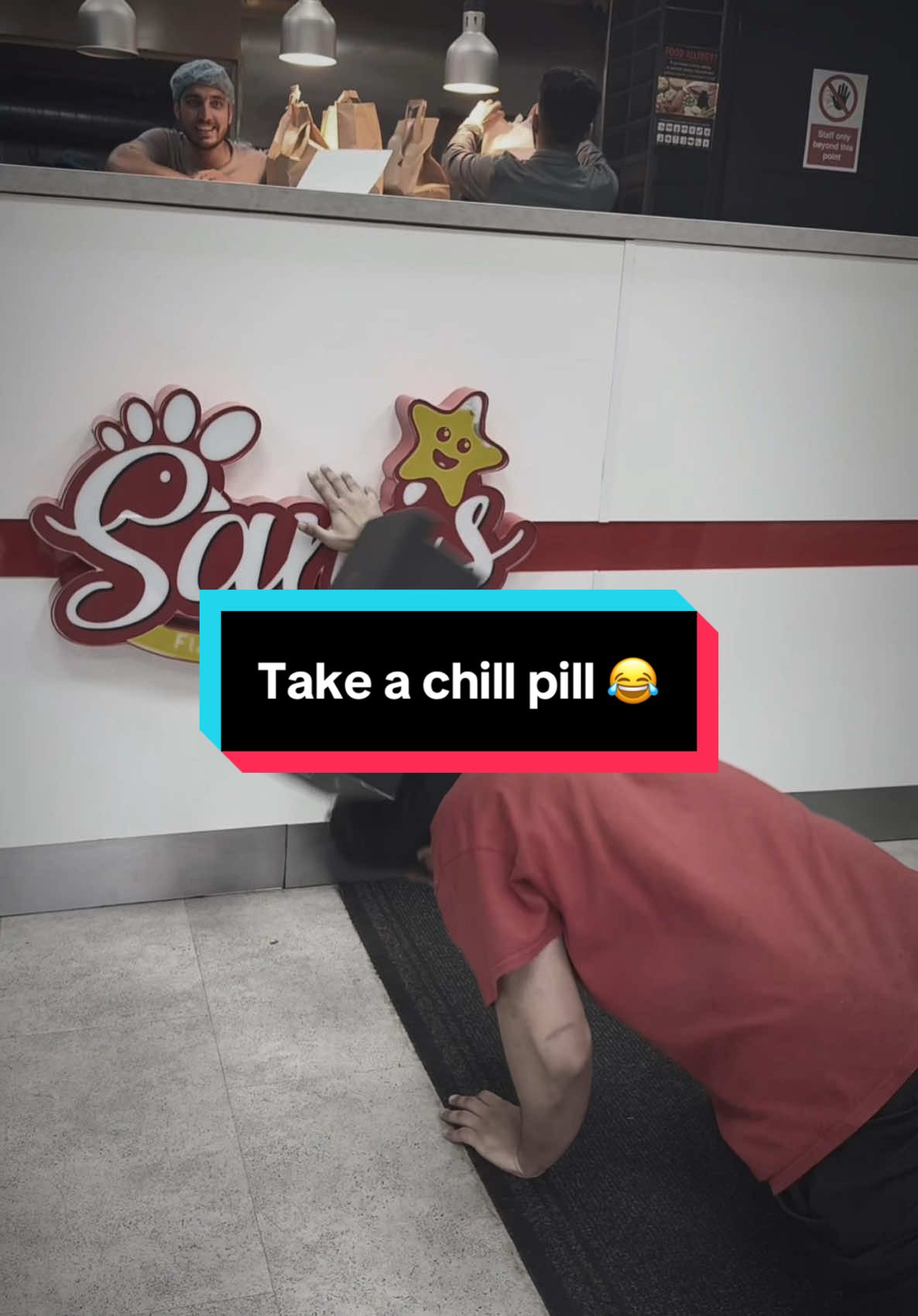 Come to Sanis and take a chill pill 😂😂 #sanis #fyp #becool