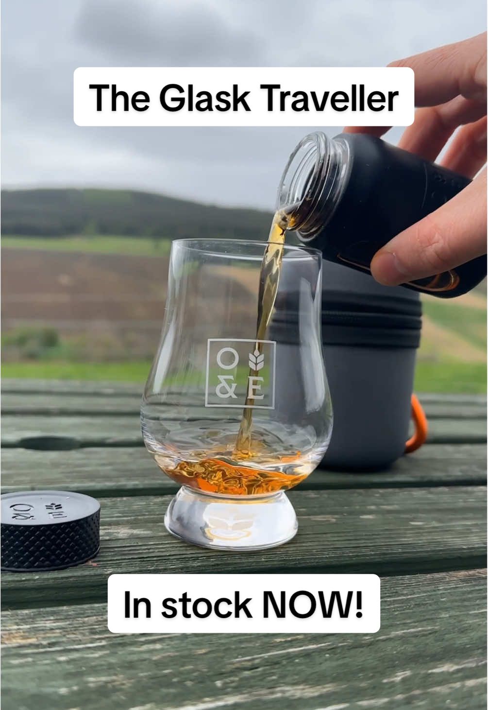 The Glask Traveller! Take your Spirits on the go.  1 Glass 1 Flask 1 Travel Case Your travel needs sorted! In Stock NOW! #whisky #whiskylove #Gin #giftideas #giftset #spiritsonthego #flask #adventure #travel #travelaccessories #travelaccessory #whiskyaccessories #oakandember