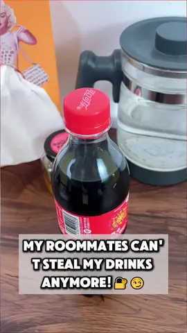 My roommates can no longer steal my drinks! #TiktokShopMemorialDay #creativeideas #drinklock #lockyourbottle #secureyourdrink